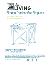 YOTRIO Plateau Outdoor Gas Fireplace Le manuel du propriétaire