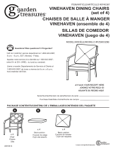 YOTRIO Vinehaven Dining Chairs Set of 4 Assembly Instructions