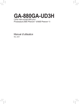 Gigabyte GA-880GA-UD3H Le manuel du propriétaire