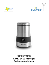 Suntec Wellness COFFEE MILL KML-8403 DESIGN Le manuel du propriétaire