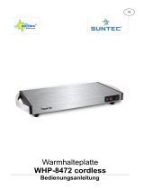 Suntec Wellness HOT PLATE WHP-8472 CORDLESS Le manuel du propriétaire