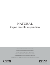 PORCELANOSA CAJON SUSP. MB NATURAL NOGAL ORIGIN 60 Guide d'installation