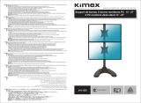 Kimex 015-1252 13-27 Inch 2 PC Monitors Desk Stand Manuel utilisateur