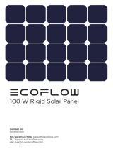 EcoFlow 100W Rigid Solar Panel Manuel utilisateur