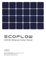 EcoFlow 220W Bifacial Solar Panel Manuel utilisateur