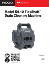 RIDGID เครื่องมือทำความสะอาดท่อระบายน้ำรอบผนังท่อ FlexShaft รุ่น K9-12 Manuel utilisateur