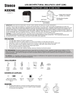Stonco LED Square Wall Light Install Instructions