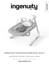 ingenuity AnyWay Sway Dual-Direction Portable Swing - Spruce Le manuel du propriétaire