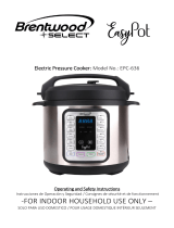 Brentwood Select Easy Pot EPC-636 Mode d'emploi