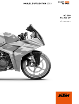 KTM RC 200 Le manuel du propriétaire