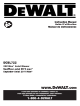DeWalt DCBL722B Manuel utilisateur