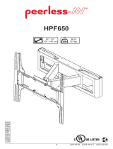 PEERLESS-AV HPF650 Guide d'installation