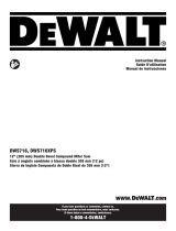 DeWalt DWS716 Manuel utilisateur