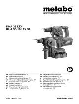 Metabo KHA 36-18 LTX 32 Mode d'emploi