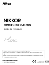 Nikon NIKKOR Z 135mm f/1.8 S Plena Guide de référence