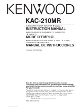 Kenwood KAC-210MR Manuel utilisateur