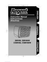 Regent Sheffield SMV80W CSMV80 Manuel utilisateur