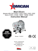 Omcan MS-CN-0195-E Manuel utilisateur
