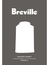Breville Conical Burr BCG450XL /A Manuel utilisateur