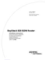 Nortel BayStack 820 Installation Instructions Manual