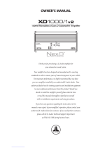 JL Audio XD1000 Le manuel du propriétaire