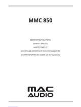 MAC Audio MMC 850 Le manuel du propriétaire