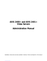 Axis 2401+ Manuel utilisateur
