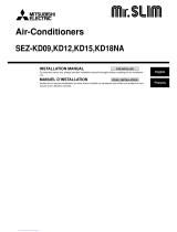 Mitsubishi Electric Mr.Slim SEZ-KD18NA Guide d'installation