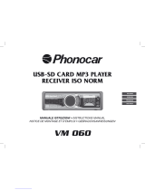 Phonocar VM 060 Manuel utilisateur