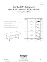 Pier 1 Imports Heartland 80” dining table Assembly Manual