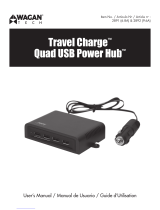 Wagan Travel Charge Quad USB Power Hub Manuel utilisateur