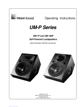 Meyer Sound Self-Powered Loudspeakers UM-100P Manuel utilisateur