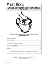 West Bend LARGE CAPACITY COFFEEMAKERS Manuel utilisateur