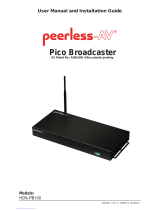 PEERLESS-AV Pico Broadcaster HDS-PB100 User Manual And Installation Manual