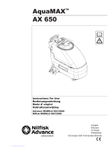 Nilfisk-Advance AQUAMAX AX 650 Instructions For Use Manual
