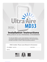Ultra-Aire MD33 Installation Instructions Manual