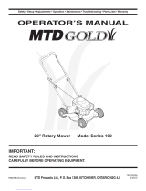MTD Gold 100 Series Manuel utilisateur