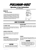 Pullman Holt 45 Operation & Care Instructions Manual