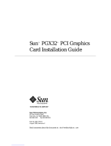Sun Microsystems PGX32 Guide d'installation