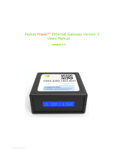 Packet Power Ethernet Gateway Version 3 Manuel utilisateur