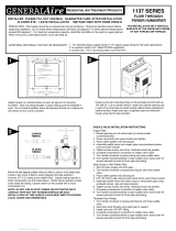 GeneralAire 1137 Series Installation Instructions Manual