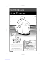 Hamilton Beach 67900 - HealthSmart Juicer Manuel utilisateur