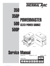 Thermal Arc 350 350P 500 500P Powermaster CC/CV Power Source Manuel utilisateur