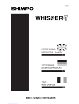 Shimpo Whisper-T Series Manuel utilisateur