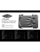 Jensen JPA460 - Amplifier Installation & Operation Manual
