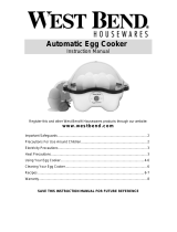 West Bend Automatic Egg Cooker Manuel utilisateur