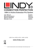 Lindy USB 2.0 Active Extension Pro Hub, 8m Manuel utilisateur