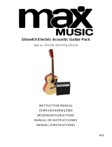 max MUSIC ShowKit Electric Acoustic Guitar Pack Sunburst Le manuel du propriétaire