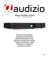 audizio Adria WiFi Internet Radio Le manuel du propriétaire