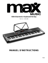 MaxMusic KB4 Electronic Keyboard 61-key Le manuel du propriétaire